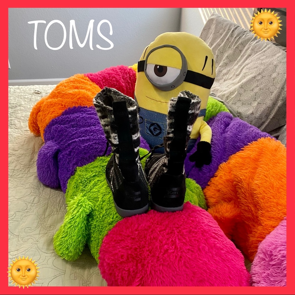 NEW: TOMS MIXED MEDIA SUEDE & TEXTILE NEPAL BOOTS! - Picture 5 of 7
